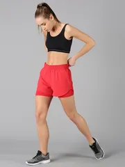 Dares Only Women Hybrid Run shorts - Red Rage Color