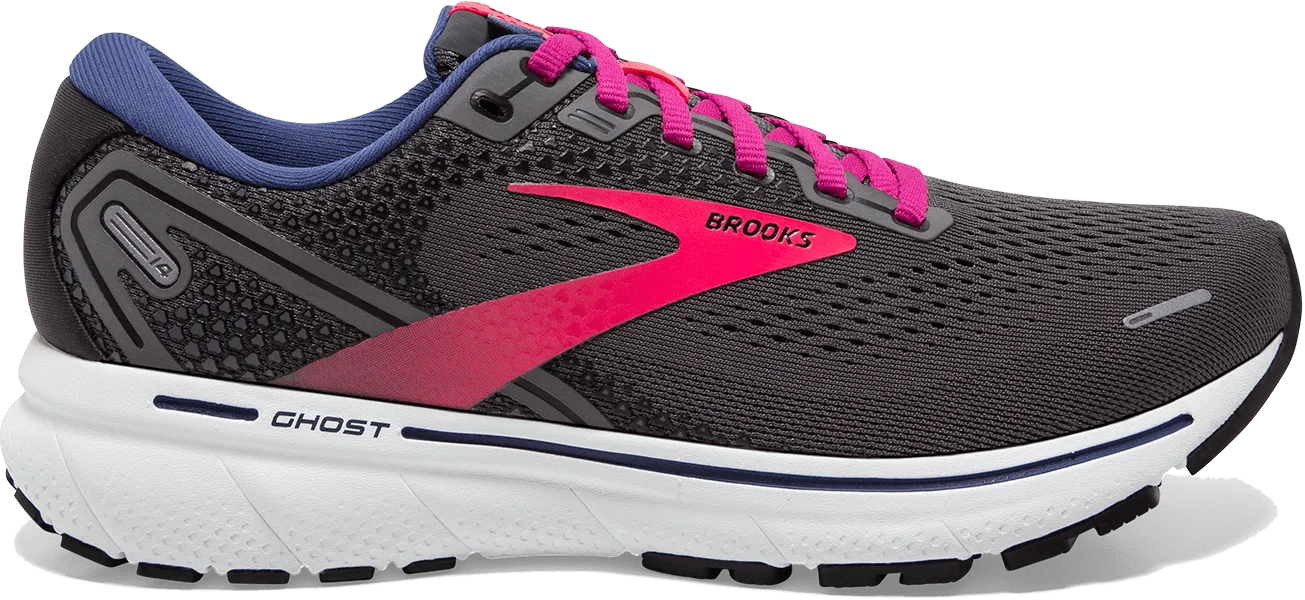 BROOKS Ghost 14 Women's Running Shoe - Pearl/Black/Pink