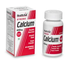 HealthAid Strong Calcium 600mg  - 60 Chewable Tablets