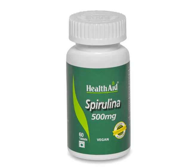 HealthAid Spirulina 500mg - 60 Tablets