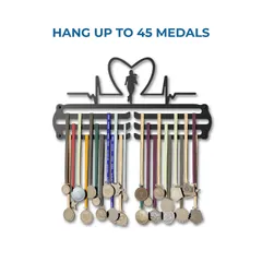 Standard Medal Display Hanger - Heart Rate Girl Design