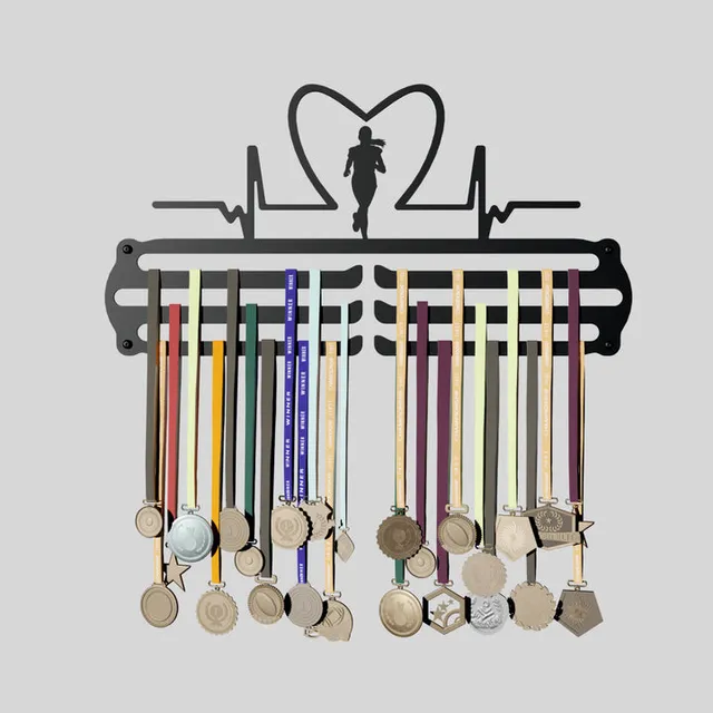 Standard Medal Display Hanger - Heart Rate Girl Design