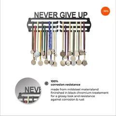 Standard Medal Display Hanger - Never Give Up Design