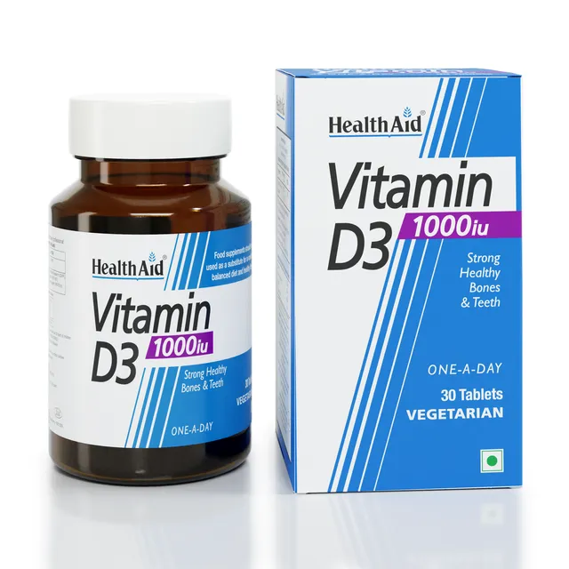 HealthAid Vitamin D3 1000iu (Cholecalciferol) - 30 Tablets