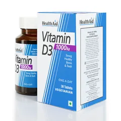 HealthAid Vitamin D3 1000iu (Cholecalciferol) - 30 Tablets