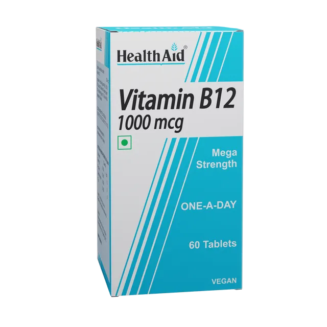 HealthAid Vitamin B12 1000mcg Mega Strength  - 60 Tablets