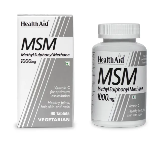 HealthAid MSM 1000mg - 90 Tablets
