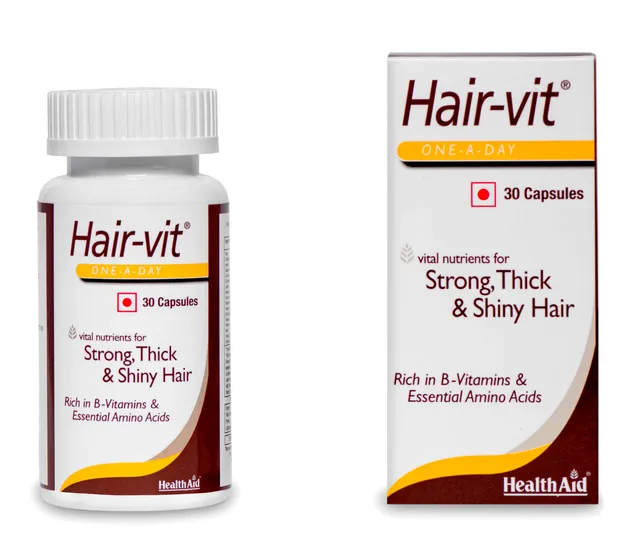 HealthAid Hair-vit (Multivitamins for Hair) - 30 Capsules