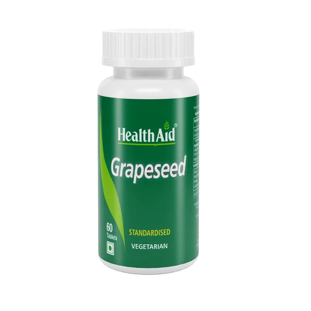 HealthAid Grapeseed 5000mg (Equivalent)  - 60 Tablets