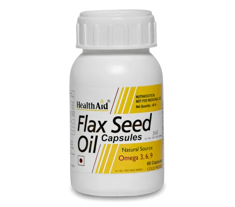 HealthAid Flax Seed Oil 1000mg (Omega 3.6.9)  - 60 Capsules