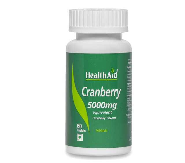 HealthAid Cranberry 5000mg (Equivalent)  - 60 Tablets