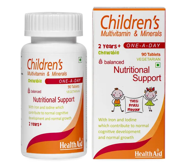 HealthAid Children's MultiVitamins & Minerals  - 90 Chewable Tablets