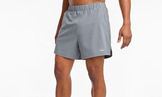 Saucony Men OUTPACE 5 INCHES SHORT-L-Castlerock - Quick-Dry