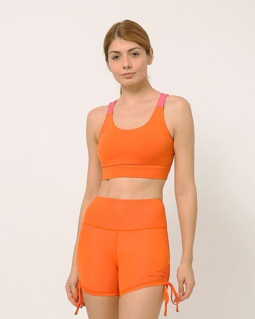 Kosha Yoga buttR Yoga Sports Bra Orange
