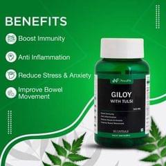 Navyfit Giloy with Tulsi Tablets, 60 Tablets