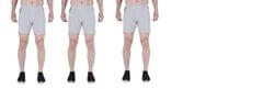 NAVYFIT Men's Running, Gym, Yoga, Sport Shorts (MRS01) (Pack of 3) Grey