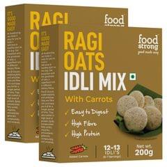 Foodstrong Ragi Oats Idli | 200g x Pack of 2