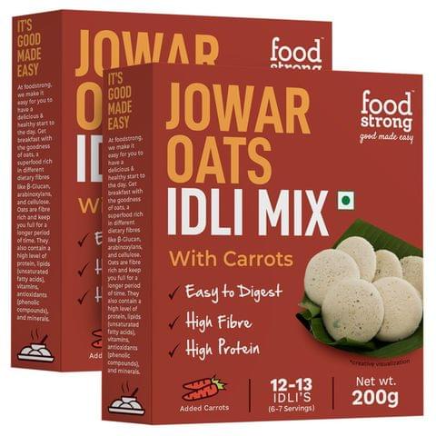 Foodstrong Jowar Oats Idli | 200g | Pack of 2