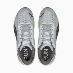 PUMA Magnify Nitro Surge Men's Running Shoes - Platinum Grey/Lime Squeeze