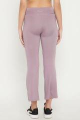 Clovia Comfort-Fit High Waist Flared Yoga Pants - Quick-Dry