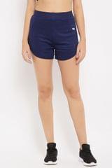 Clovia Comfort-Fit Active Dolphin Shorts - Quick-Dry