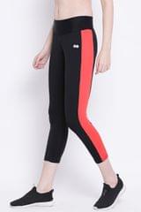 Clovia Gym/Sports Activewear Tights Black- Quick-Dry