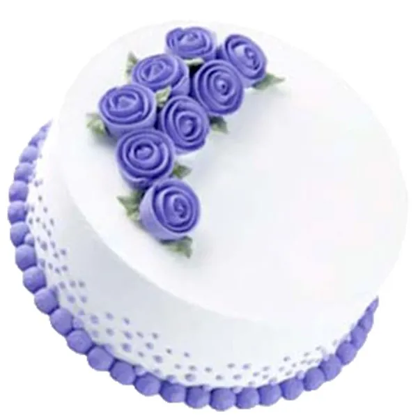 Violet Flowers Cake
