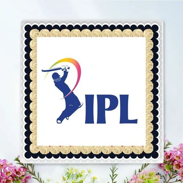 Eggless IPL Logo Photo Cake