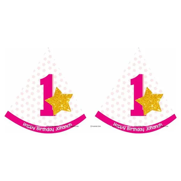 Twinkle Star Birthday Party Hats