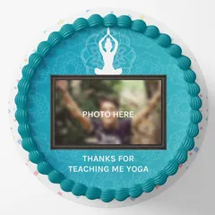 Yoga Special Photo Cake