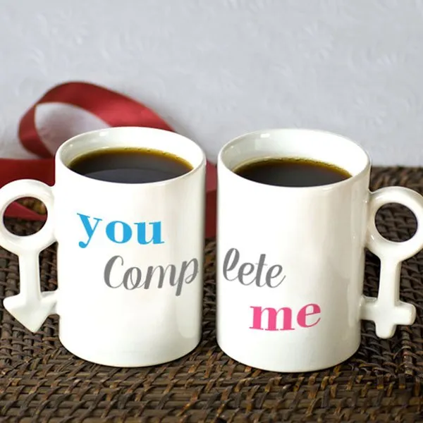 You Complete Me Personalized Couple Mugs
