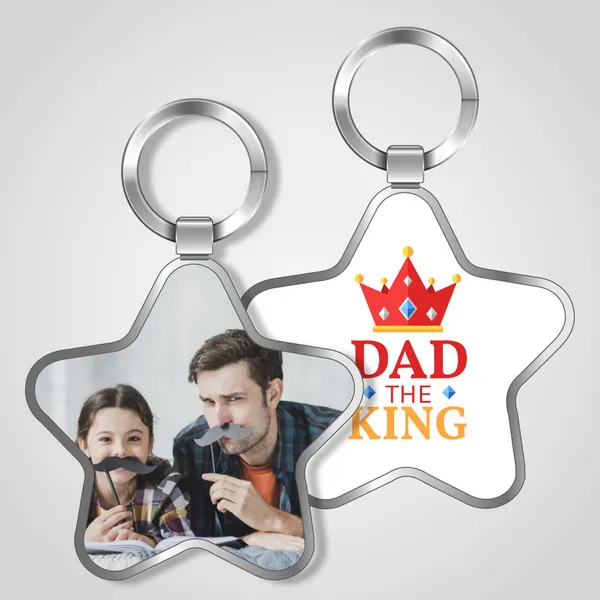 Dad The King Keychain