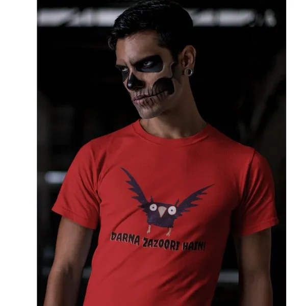 Darna Zaroori Halloween Red Men's T-shirt