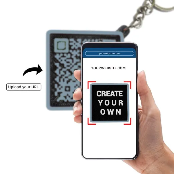 Create your own QR Keychain | Customized URL Keychain