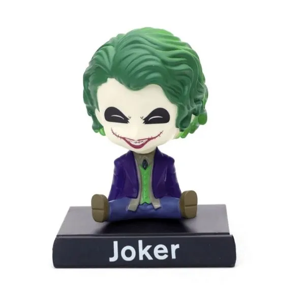 Joker Laughing Phone Holder Car Decoration Bobblehead Action Figure
