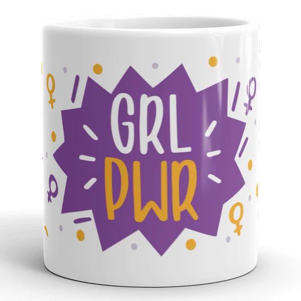 Quirky Girl Power Printed Coffee Mug