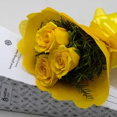 3 Yellow Rose Paper Pack