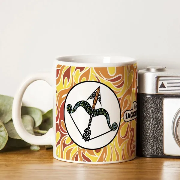 Sagittarius Zodiac Multicolor Coffee Mug