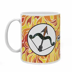 Sagittarius Zodiac Multicolor Coffee Mug