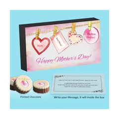 Pink Decorative Hearts Printed Mother's Day Gift