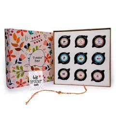 Rakhi Gift Hamper - Loads of Happiness Kit Assorted Pack of 9