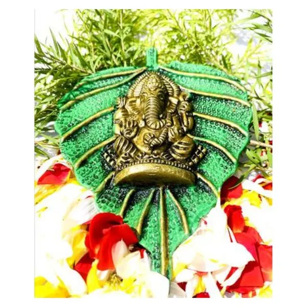 Green Leaf Ganesha - Small