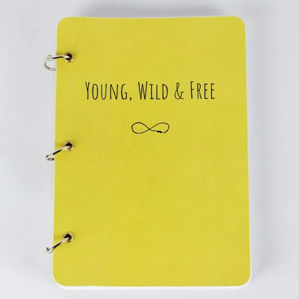 Young Wild and Free - A5 Size- Notebook