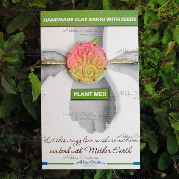 The Focused Fire Clay Rakhi- Elements of Life Collection