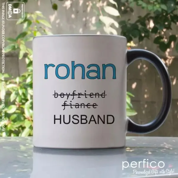 Journey to Husband Personalized Magic Mug