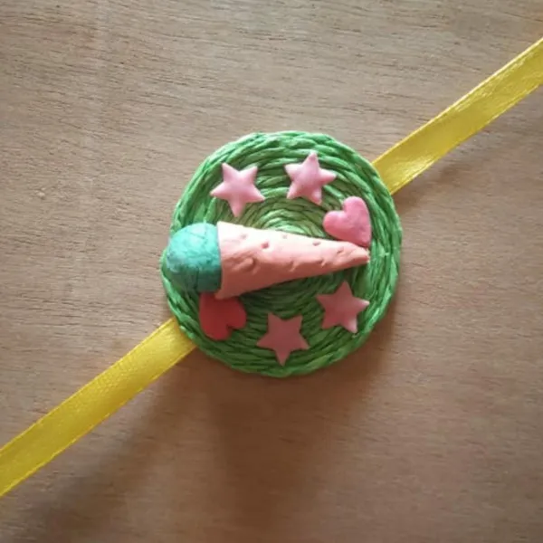 Cutomized Ice Cream Kids Clay Rakhi