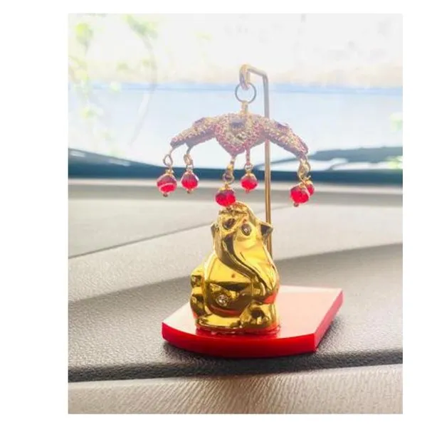 Ganesha Idol For Car Dashboard - Square Shape