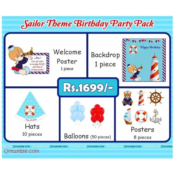Sailor Theme Mini Party Pack