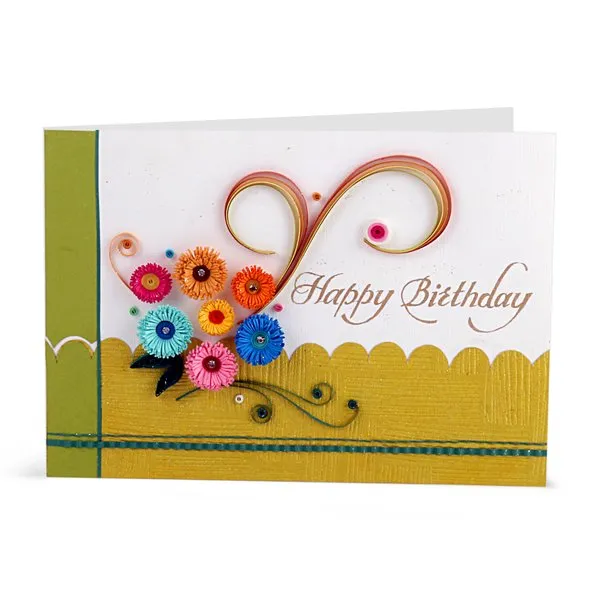 Handmade Happy Birthday Greeting Card