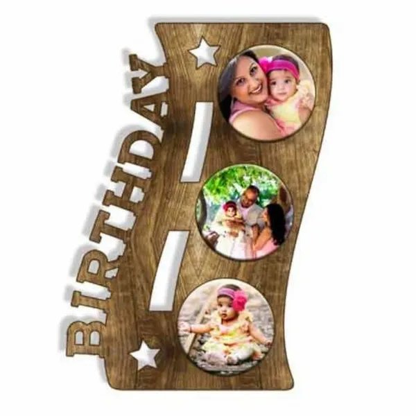 Birthday Special Personalized Wooden Table Photo Frame